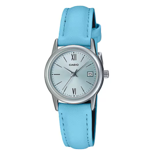Reloj Casio Mujer Cuero Azul - LTP-V002L-2B3UDF