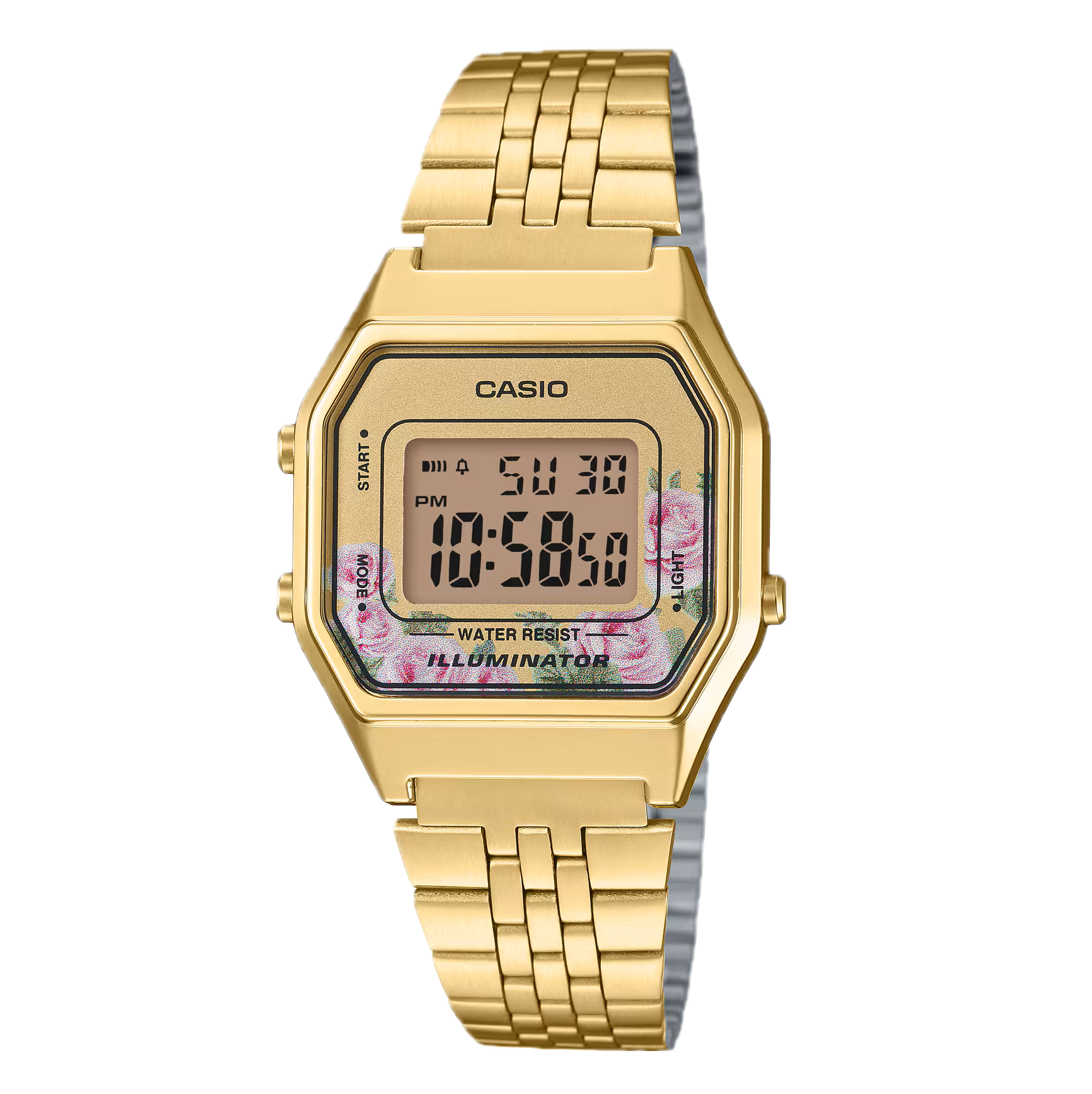 Reloj Casio Vintage Gold Floral - LA680WGA-4CDF