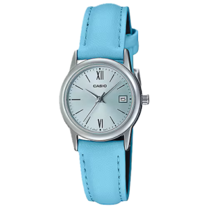 Reloj Casio Mujer Cuero Azul - LTP-V002L-2B3UDF